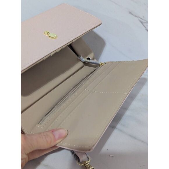 London Fog Women's Pink Wrist Strap Or Shoulder Strap Handbag New W/o Tags - Picture 3 of 6